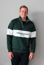 Load image into Gallery viewer, Forest Green Adults Quarter Zip Jumper