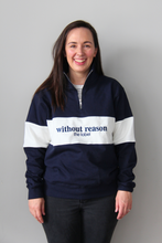Load image into Gallery viewer, Navy Blue Adults Quarter Zip Jumper