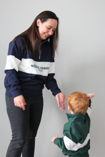 Load image into Gallery viewer, Navy Blue Adults Quarter Zip Jumper