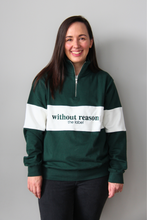 Load image into Gallery viewer, Forest Green Adults Quarter Zip Jumper