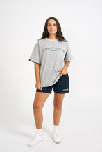 Load image into Gallery viewer, Grey Marle Oversized College Tee