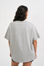 Load image into Gallery viewer, Grey Marle Oversized College Tee