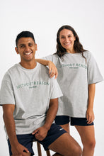 Load image into Gallery viewer, Grey Marle Oversized College Tee