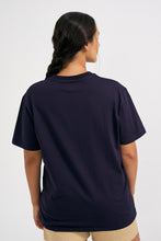Load image into Gallery viewer, Navy Blue Slim Fit College Tee
