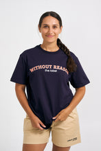 Load image into Gallery viewer, Navy Blue Slim Fit College Tee