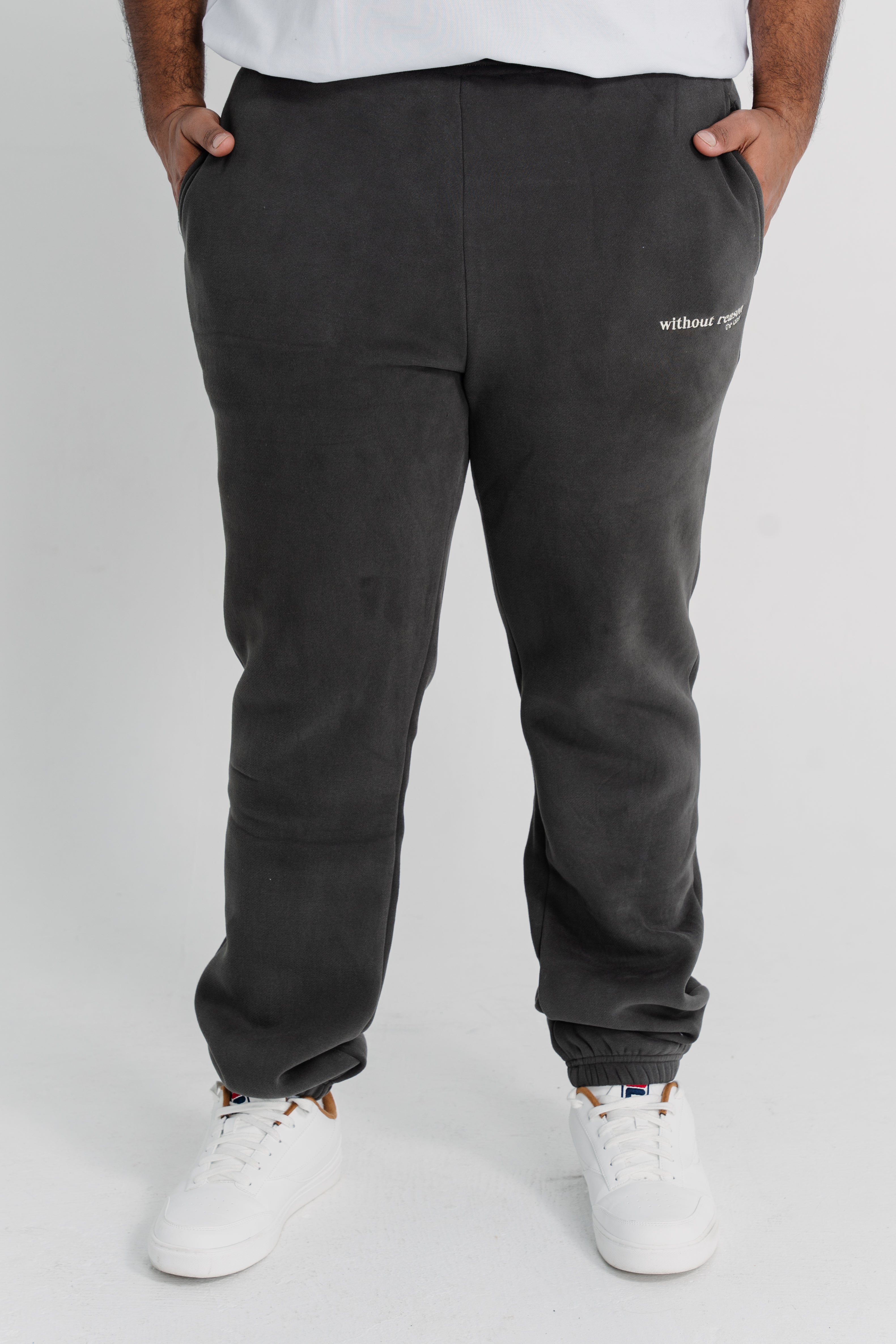 Charcoal grey track discount pants